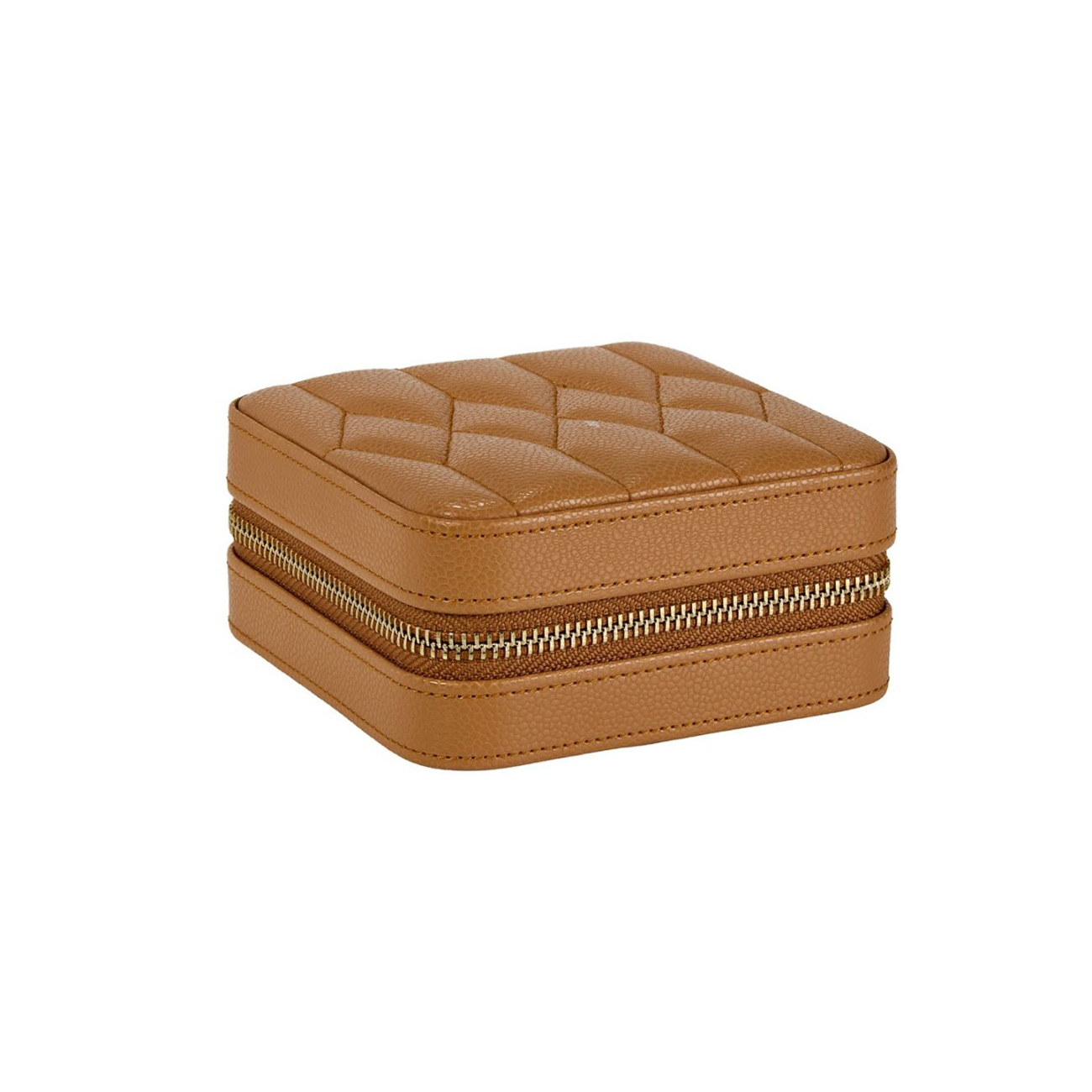 WOLF 1834 Lauren Zip Travel Case Caramel WOLF 1834 Lauren Zip Travel Case Caramel