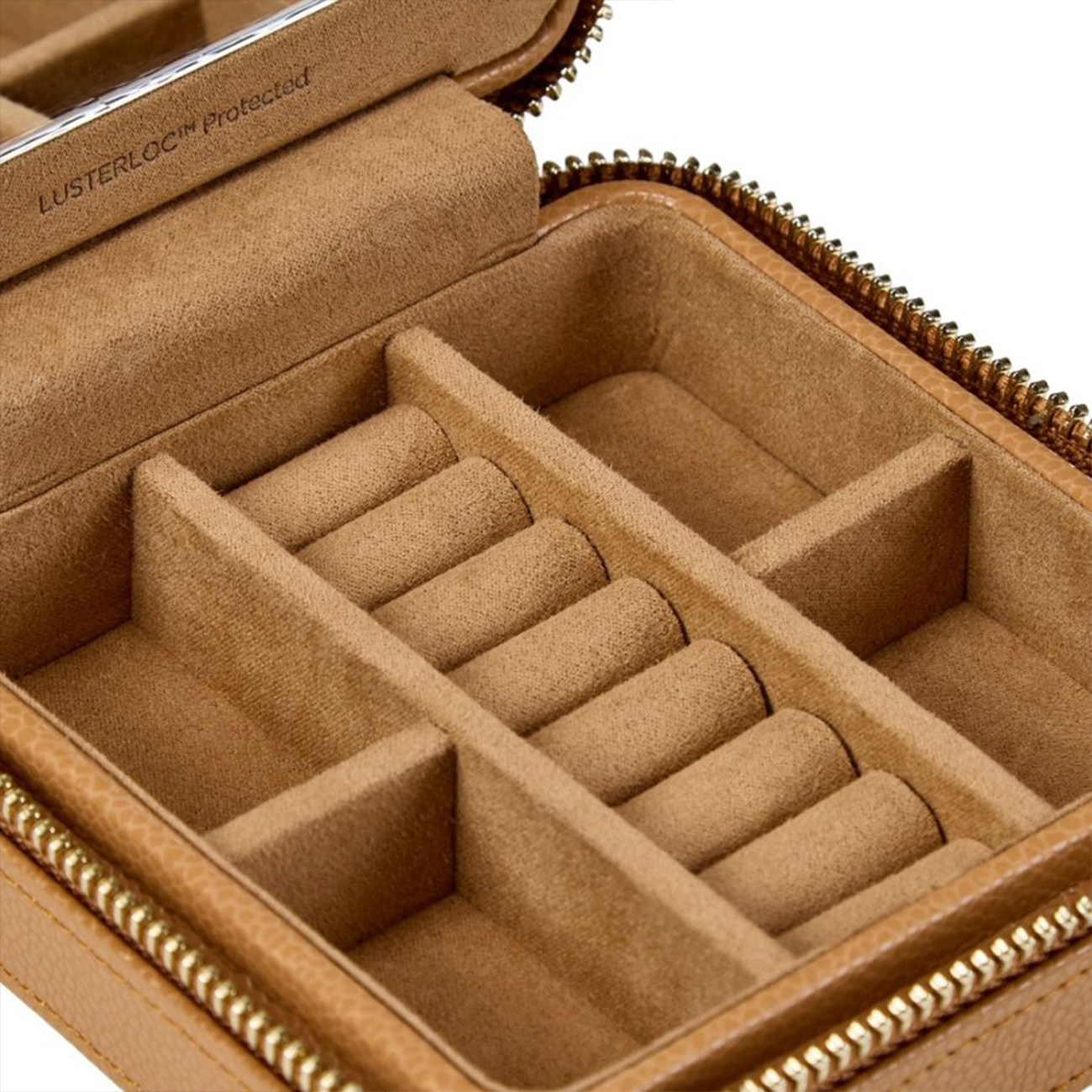 WOLF 1834 Lauren Zip Travel Case Caramel WOLF 1834 Lauren Zip Travel Case Caramel