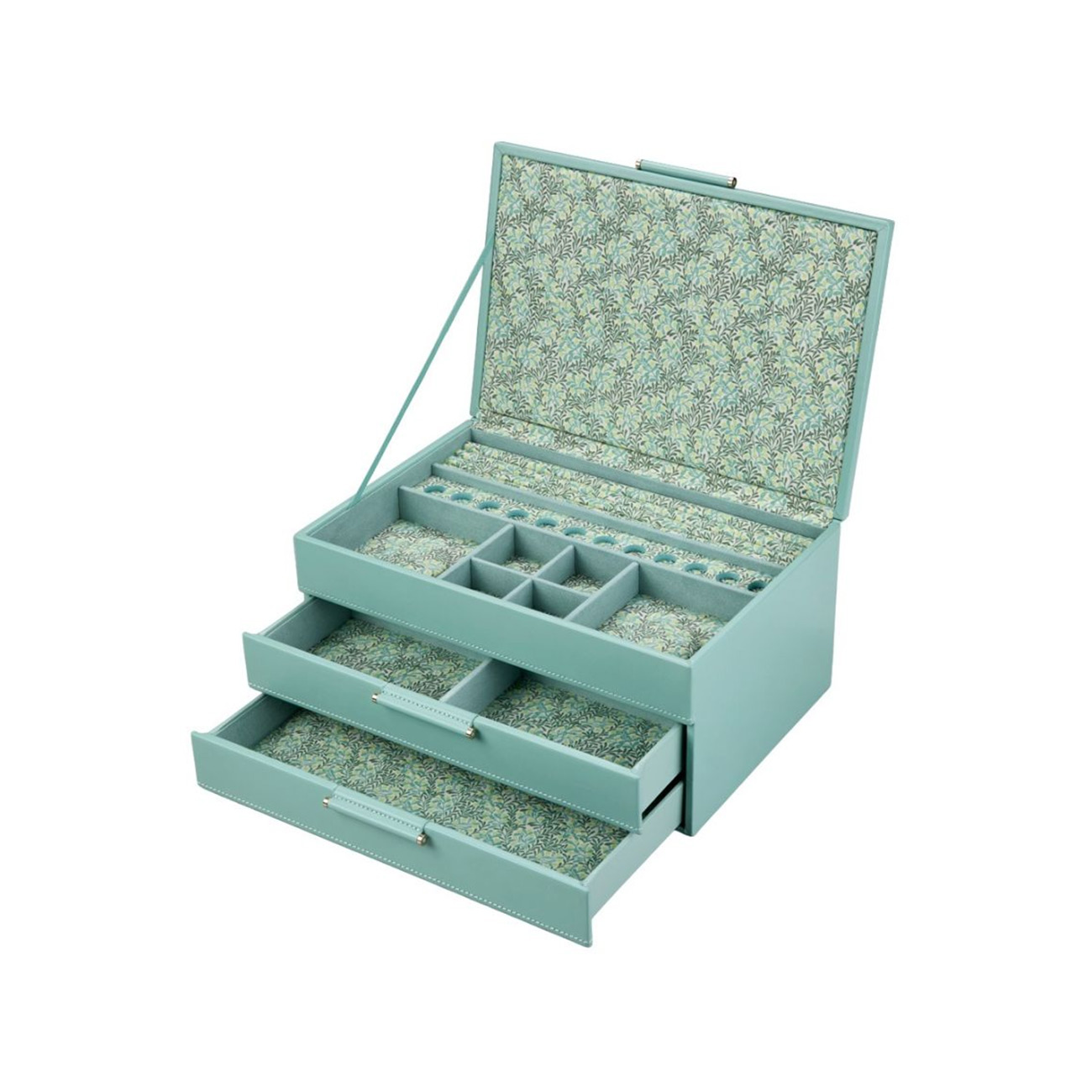 WOLF Sophia Jewellery Box with Drawers Jade Fruit Botanical – SKU 399330 WOLF x Fiona Howard Sophia Jewellery Box with Drawers Jade Fruit Botanical SKU 399330
