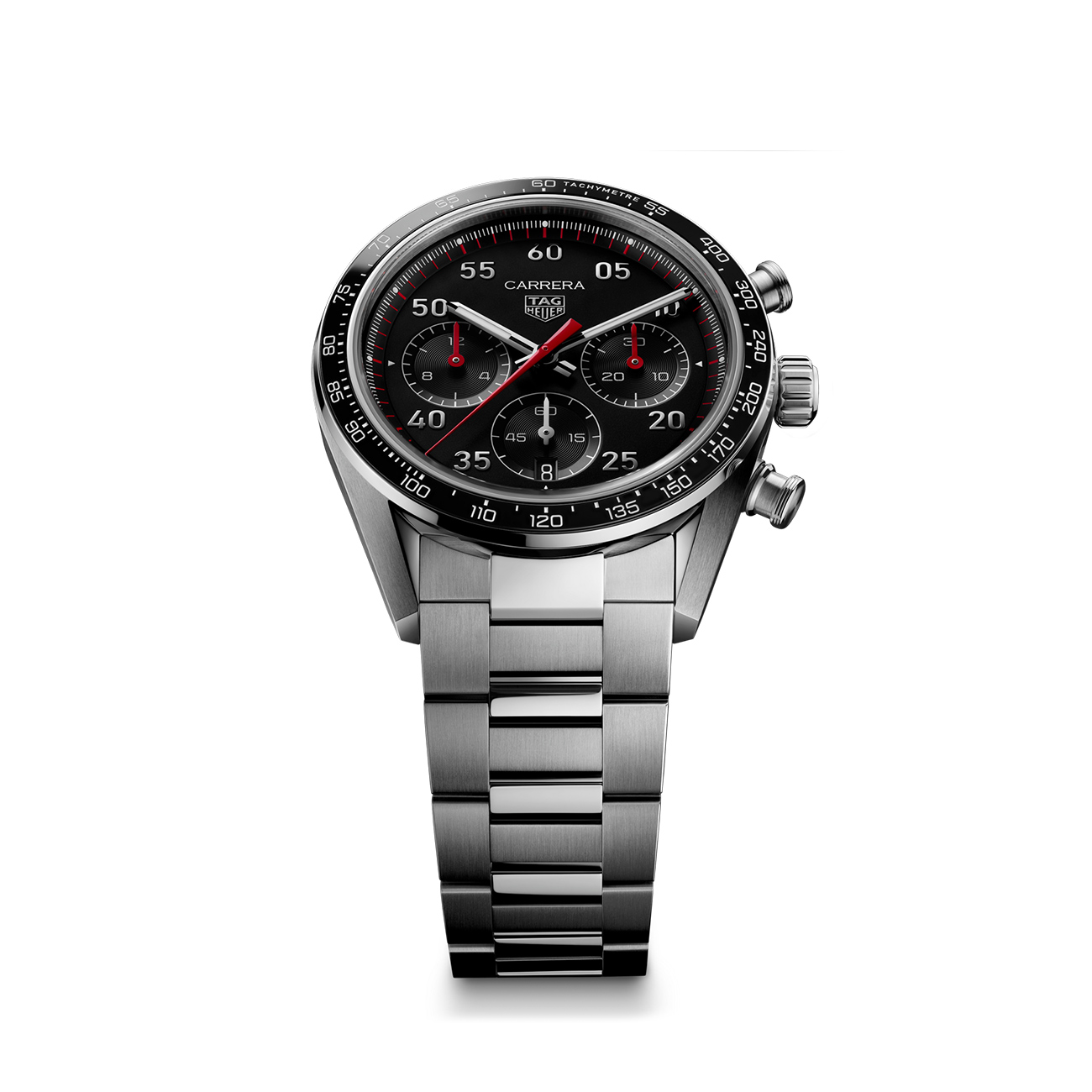 TAG Heuer Carrera CDB2110.BA0054 Black Opalin Dial TAG Heuer Carrera Chronograph - CDB2110.BA0054 42mm automatic watch with black opalin dial - mushroom angle