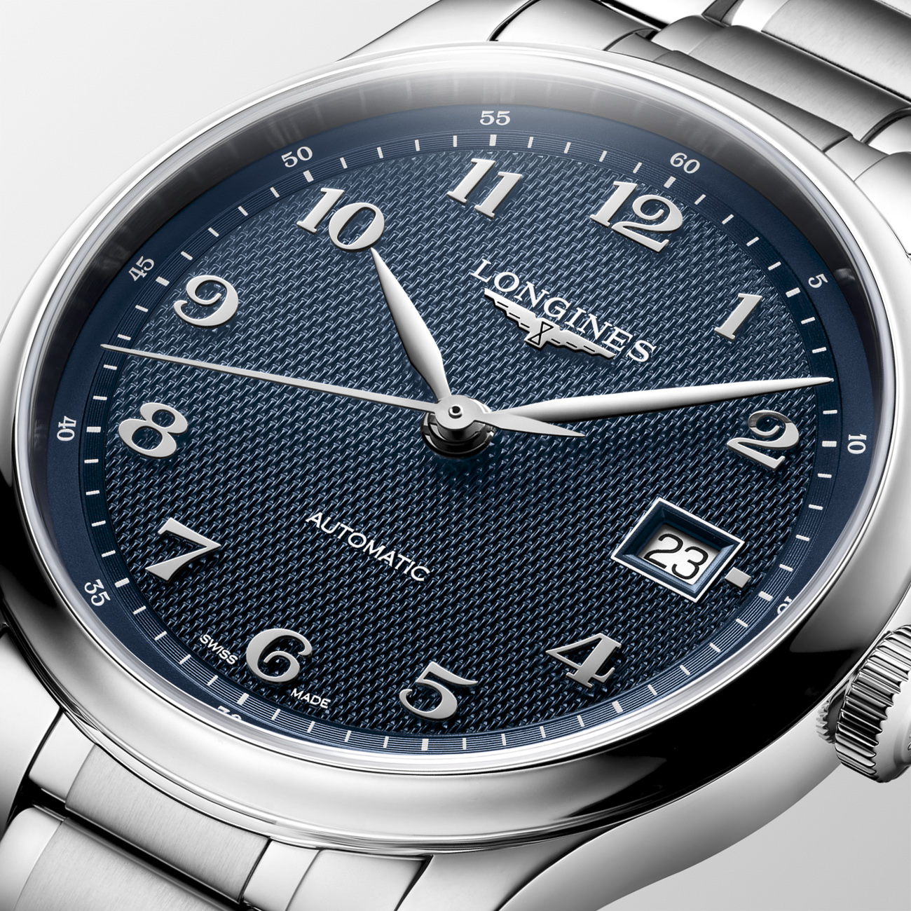 Longines Master Collection L2.949.4.93.6 Blue Dial Watch Longines Master Collection L2.949.4.93.6 automatic - closeup
