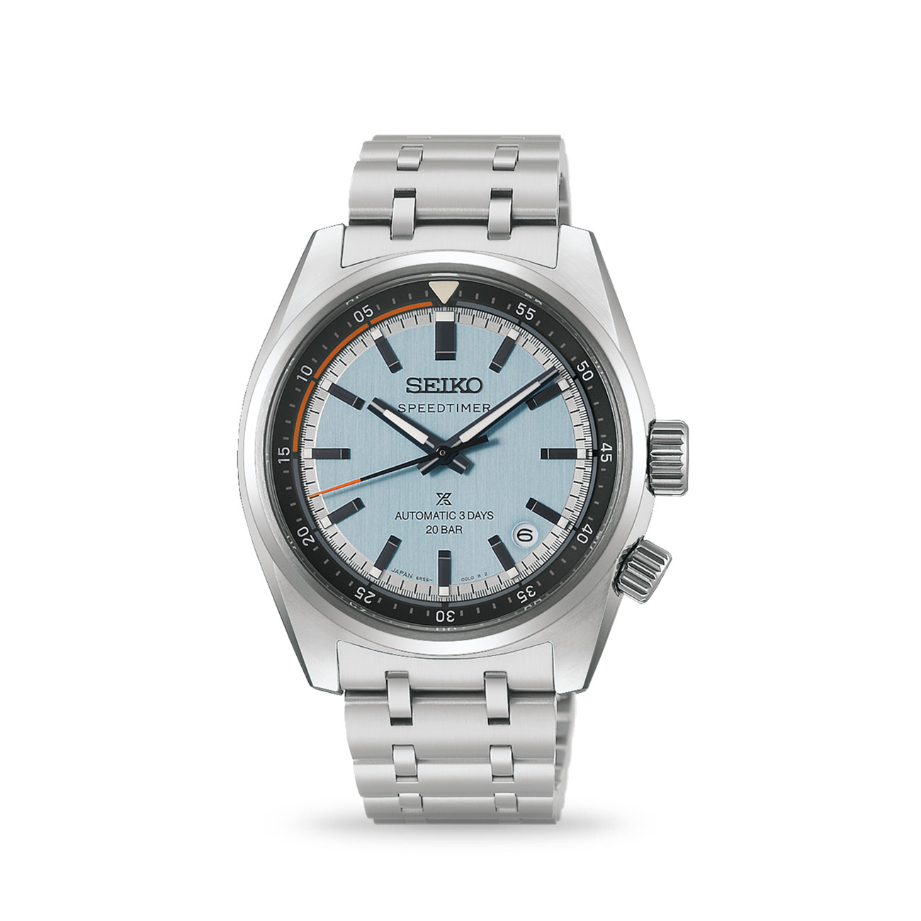 Seiko Prospex HBC003J1 Speedtimer Mechanical Watch Seiko Prospex HBC003J1 Speedtimer mechanical racing watch with orange seconds hand and countdown timer
